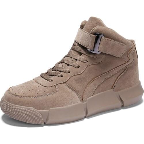 Spring Autumn Men Ankle Boots Fashion Trend High Top Footwear Male Casual Sneakers WinterBotas Hombre Dress Oxfords Trainers