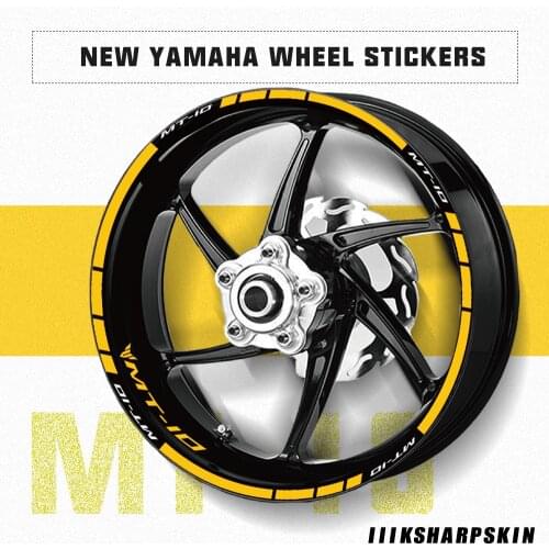 Wheel stripe sticker moto combination waterproof super decal motorcycle fashion tire film for Yamaha MT-10 mt10 mt 10