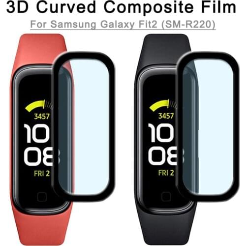 New 1/2/3PCS 3D Easy-to-Install Anti-Dirty Anti-Peeping Full-Covering Protective Film For Samsung Galaxy Fit2 Smart Bracelet