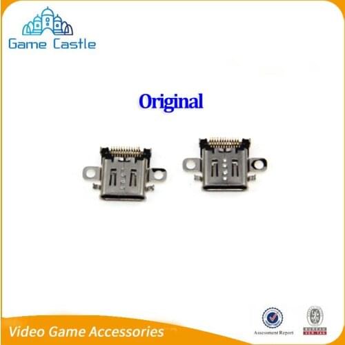 8Pcs/Lot Original charging port For Nintendo Switch NS Console Charging Port Power Connector Type-C Charger Socket For NS Switch