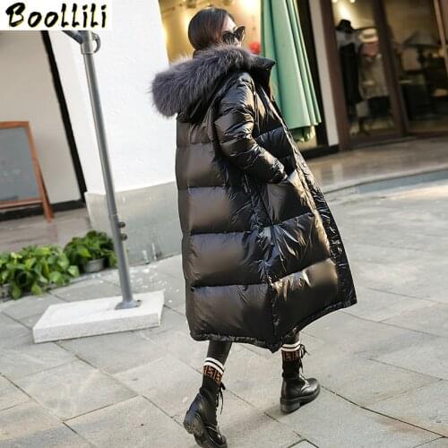 2020 New Winter Coat Women 90% White Duck Down Coat Women Real Raccoon Fur Collar Puffer Jacket Women Warm Parka 2020