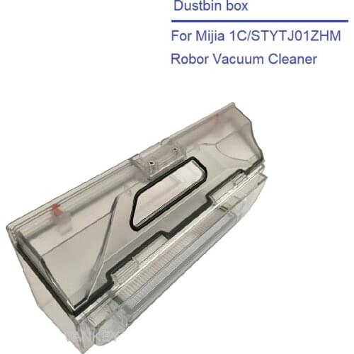 Dustbins Dustbin Box for Mijia 1C Mijia STYTJ01ZHM Robot Vacuum Cleaner with Hepa Filter White Spare Parts