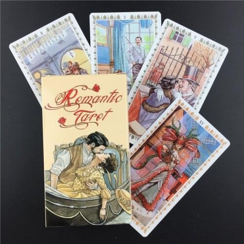 Romantic Tarot Cards Deck Oracle Guidance Divination Fate For Home Playing Card Board Games Deck Table Game Entertainment