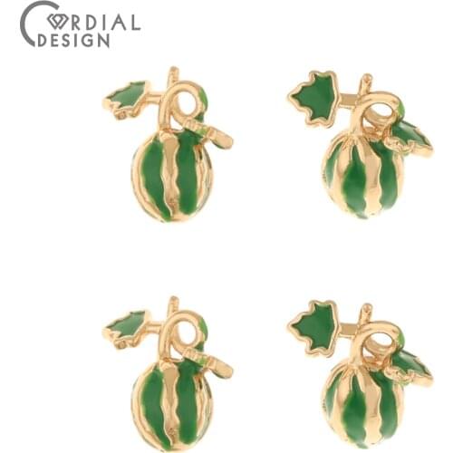 Cordial Design 50Pcs 11*12MM Charms/Earrings Accessories/Hand Made/Paint Effect/DIY Making/Pendant/Jewelry Findings & Components