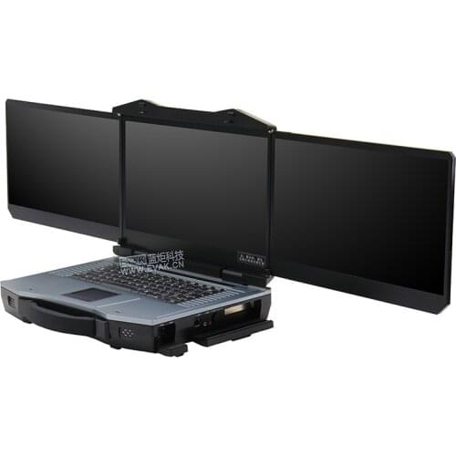 Three-screen reinforced portable notebook multi-screen graphics workstation 15.6-inch high-performance ultra-fast computer