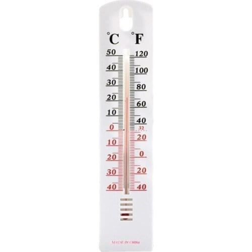 Vertical Thermometer Household Supplies Wall Hanging Outdoor Gauge Indoor Thermometer Monitor Hygrometer Home Temperature K8F0