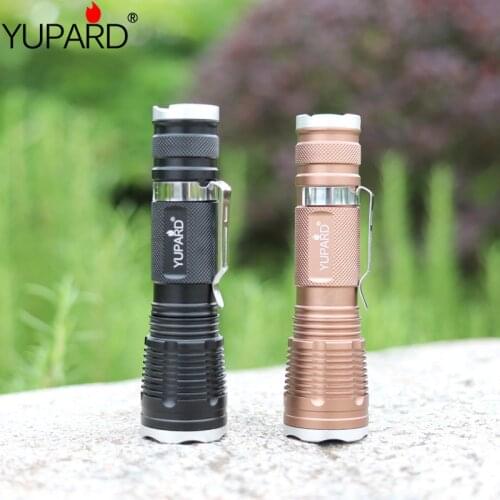 YUPARD Zoomable XM-L T6 Brightness rechargeable18650 Power LED Flashlight Torch Zoom Lamp Light tactical torch camp fishing