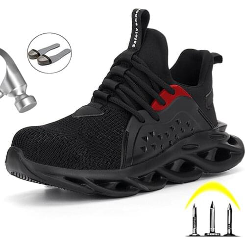 Safety Shoes Mens Boots Anti-Smashing Work Boots Male Shoes Adult Work Sneakers Breathable Men Shoes Light Work Shoes 2020