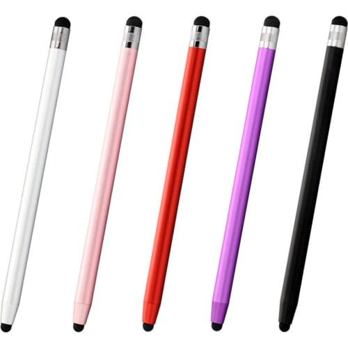 1pc 2 In 1 Capacitive Resistive Pen Touch Screen Stylus Pencil For Huawei Apple Xiaomi Samsung iPad Cellphone PC Capacitive Pen