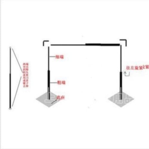4M *4M Wedding Stainless Steel Pipe Wedding Backdrop Stand with expandable Rods Backdrop Frame Wedding supply