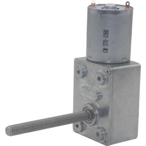 Reduction Motor, JGY-370 DC 6V 12V 24 V High Torque Turbo Worm Geared Motor 50mm Thread Shaft