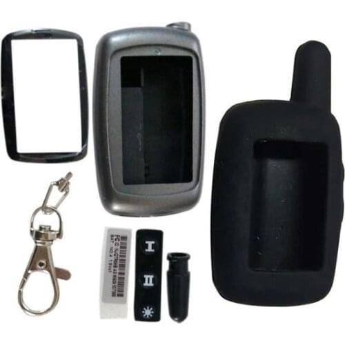 10PCS A9 Keychain Cover + Silicone Key Case For Car Alarm Starline A9 A8 A6 A4 A2 Remote Control Jaguar EZ-ALPHA KGB FX-5 FX5