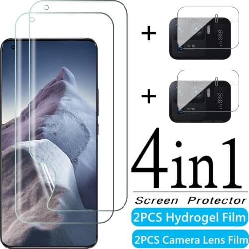 4in1 Full Cover Hydrogel Film For Xiaomi Mi 11 Ultra Camera Protective Film For xiamoi 11 lite 10 11 10t pro 10 lite Not Glass
