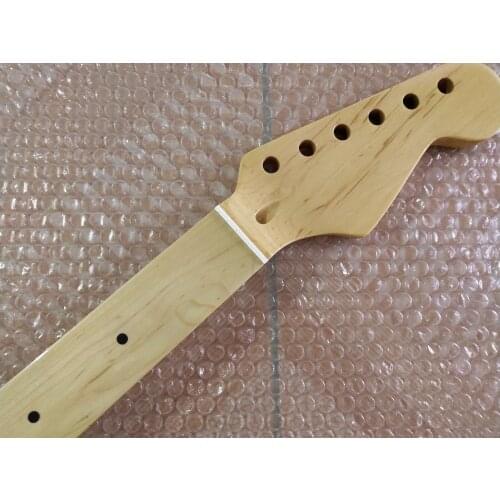 Fretless Guitar Neck for ST Replacement 22 Fret Maple Gloss Finish