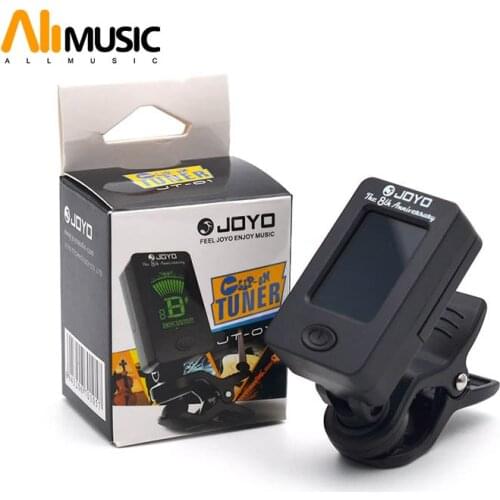 Package 12pcs/lot JOYO LCD Clip-on Guitar Tuner Bass tuner violin tuner ukuele Chromatic universal 360Degree Rotatable sensitive