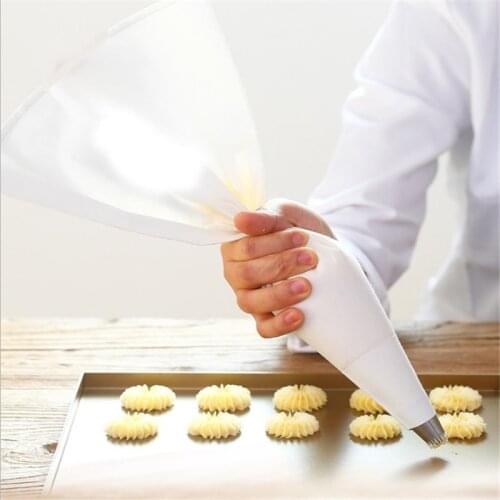 35/40/45/55cm 100% Cotton Cream Pastry Icing Bag Baking Cooking Cake Tools Reusable Piping Bag Kitchen Accessories Eco-Friendly