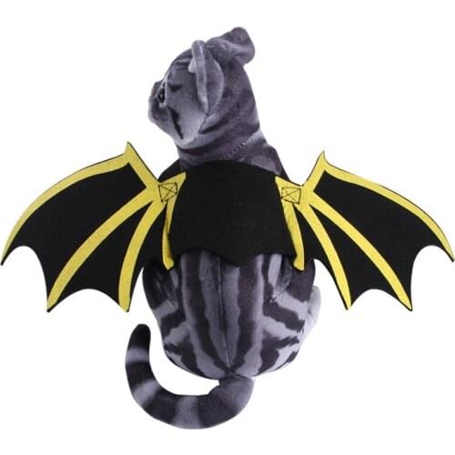 Cute Pet Dog Cat Bat Wing Halloween Cosplay Costumes Bat Wings Dress Up Outfit Party Pet Accessories Cat Small Dog Photo Props