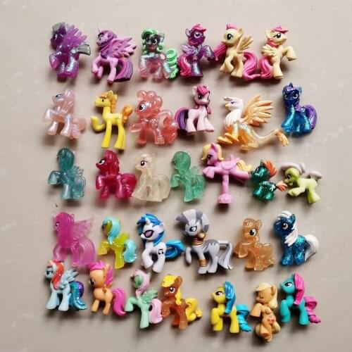 My Little Pony Mini Doll Twilight Sparkle Rainbow Dash Pinkie Pie Rarity Model Anime Figures Favorites Collect Ornaments