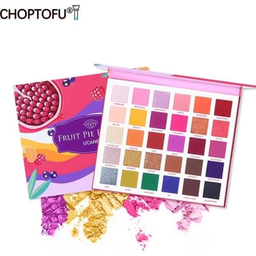 Fashion 30 Colors Eyeshadow Palette Shimmer Matte Pigment Eyeshadow Bright Glitter Makeup Palletes Metallic Cosmetics Powder