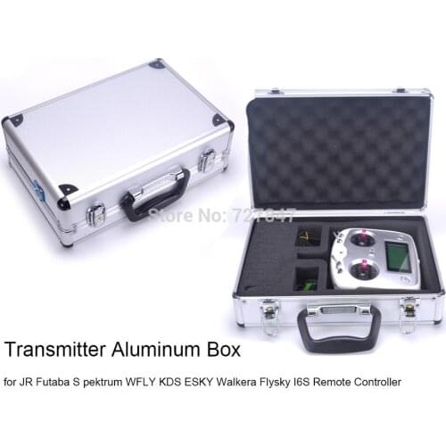 New High Quality Universal Transmitter Case Aluminum Box for JR pektrum WFLY KDS ESKY Walkera Remote Controller Flysky
