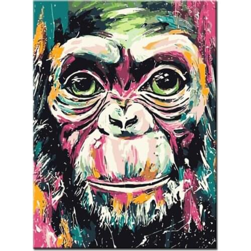 Monkey diamond embroidery cartoon funny Apes 3d picture of rhinestone painting mosaic diamond paint kits animal home decoration