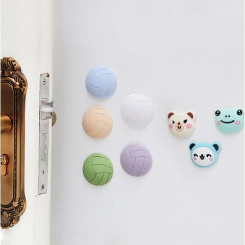 Silicone Door Handle Anti-collision Stickers Door Rear Wall Anti-collision Stickers Toilet Stickers Silent Shockproof