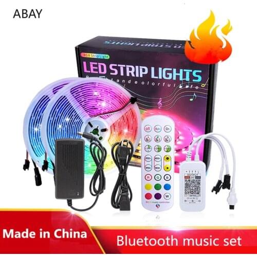WS2811 LED Strip 12V LED light waterproof Flexible tira luz led luces Christmas decoration lights Bluetooth music set