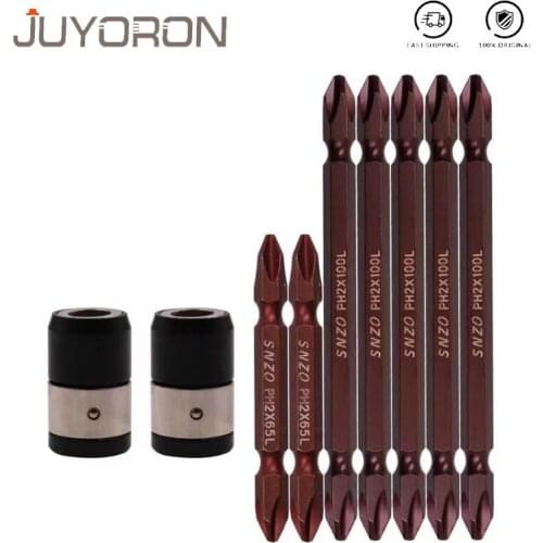 S2 Alloy Steel Strong Magnetic Ring Screwdriver Bit Combination Electric Drill Phillips/Slotted Screwdriver Bit Set