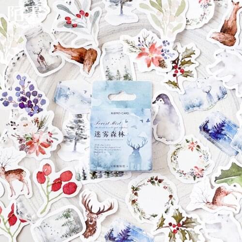 XINAHER 46 pcs/lot forest mist mini paper sticker decoration stickers DIY craft diary scrapbooking kawaii label sticker