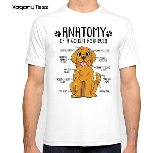 Funny Labrador Retriever Anatomy Lab Dog Lover Gift Print men tshirt Cute Casual Tops Dog Lovers Simple Tees unisex streetwear