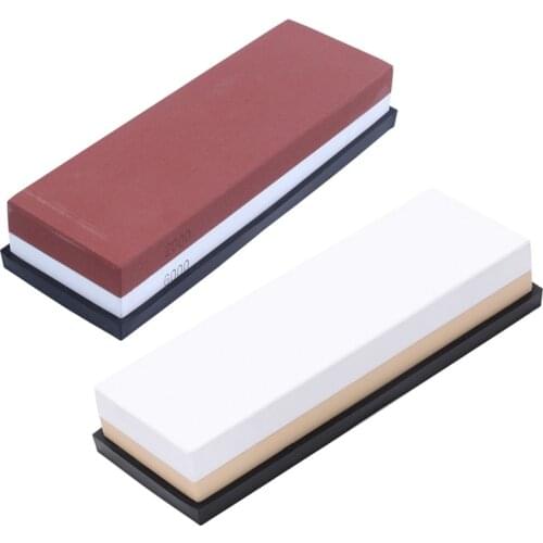 2Set Whetstone Knife Sharpener, Professional Sharpening Stone Water Stone for Knives, 2000/6000 Girt & ​4000/8000 Grit