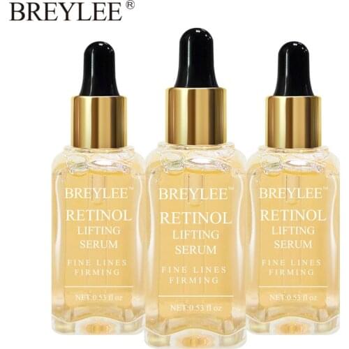 BREYLEE Vitamin A Lifting Firming Serum Moisturizing Essence Remove Wrinkle Anti Aging Fade Fine Lines Face Skin Care 3PCS