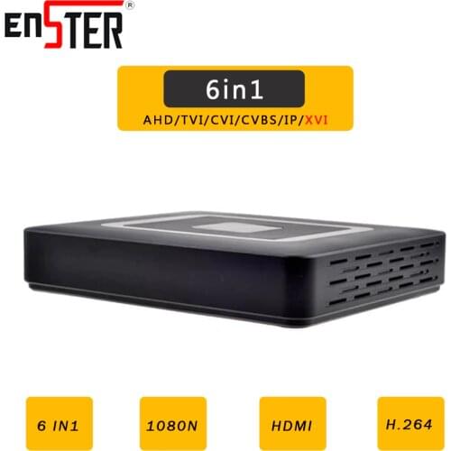 Enster DVR 4CH 8CH CCTV AHD Hybrid DVR XVR 1080P NVR 6in1 Video Recorder For AHD Camera IP Camera Analog Camera CVI Camera