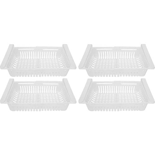 4 Pcs Drawer Type Refrigerator Storage Box Shelf Classified Organizer Vegetable Container Holder for Kitchen Accessory