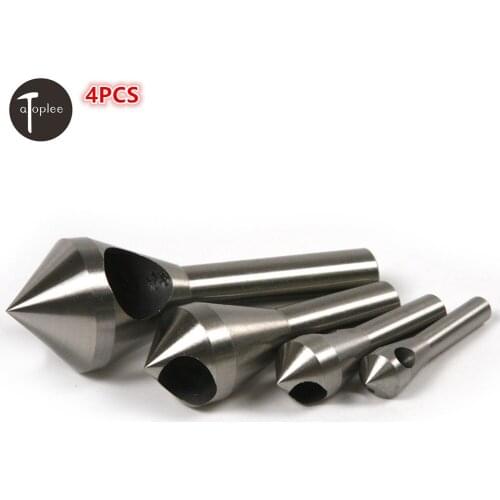 4pcs 6mm,8mm,10mm,12mm HSS Round Shaft Professional Chamfering Chisel Tool For Lower Than 25 Celsius Drill Bit Tools