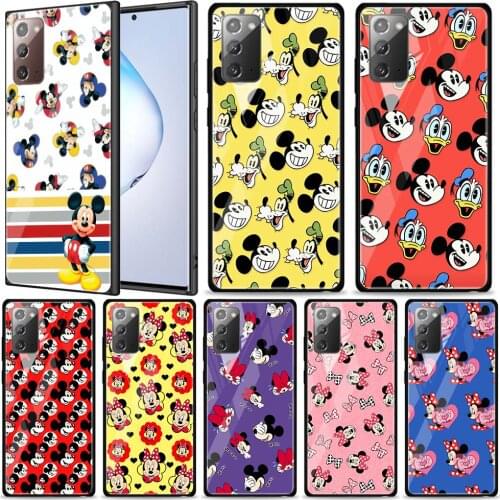 Lovely Mickey Disney for Samsung Galaxy Note 20 Ultra 10 Lite Plus 9 8 5G A70 A50 A40 A30 A20 Tempered Glass Phone Case