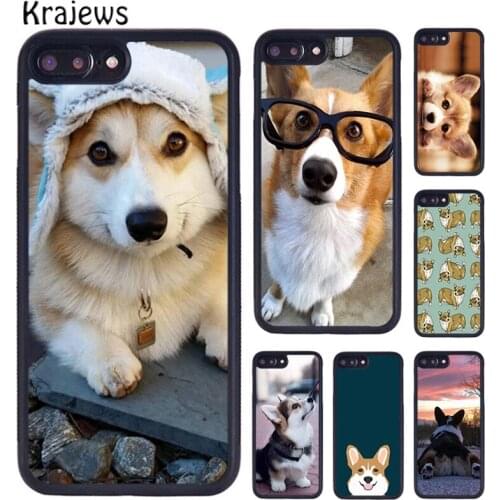 Krajews Corgi Dog and bubble tea Phone Case Cover For iPhone 5s 6s 7 8 plus X XR XS 11 12 pro max Samsung Galaxy S8 S9 S10 plus