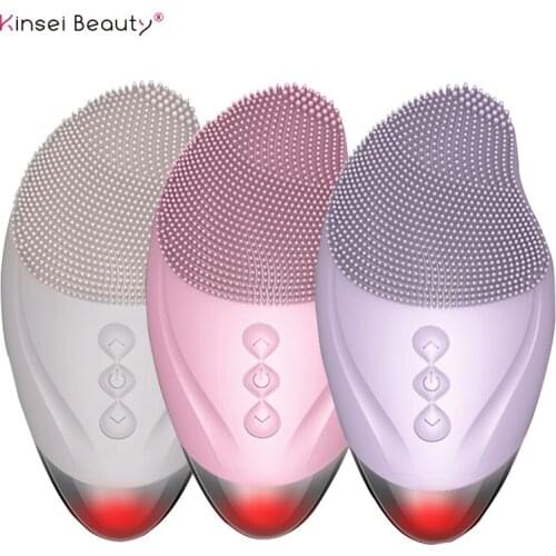 Facial Cleansing brush Electric Soft Silicone Face cleansing brush USB Rechargeable Mini Face Cleanser Massager Machine
