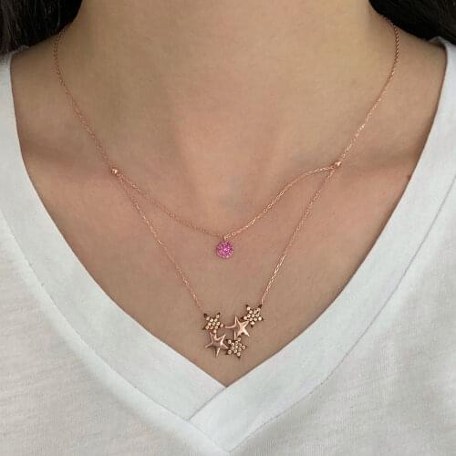 NEW Trendy 925 Silver Necklace Turkish Jewelry Birthday Gift Zircon Fashion Necklace For Women Minimalist Style Luxury Designer
