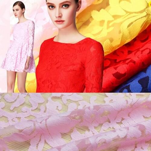 Especially Flower pattern Organza Lace Fabric DIY exquisite lace embroidery cloth African Mesh Multi-color Lace Dress Material