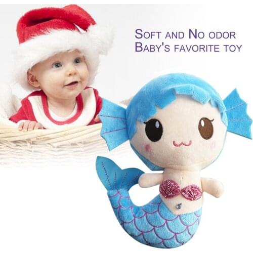 OCDAY Plush Toys Gift For Children Cute Lovely Plush Princess PP Cotton Toy For Baby Kids Girls The Little Mermaid Stuffed Dolls
