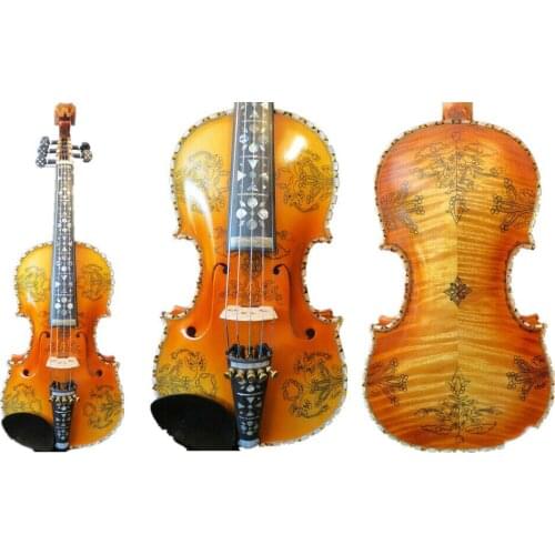 Drawing inlaid carving SONG Brand maestro 5 strings 4/4 violin great sound
