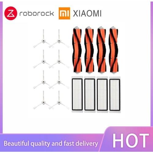 White comb-HEPA filter-Main brush-side brush Mop for XiaoMi Roborock S55 S6 vacuum cleaner accessories