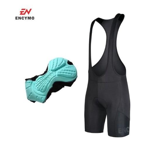 Men Bib Shorts Men Cycling Cool Padded Cycling MTB Shorts Summer Road Ciclismo Race Bicycle Bottom Asian Size ENCYMO