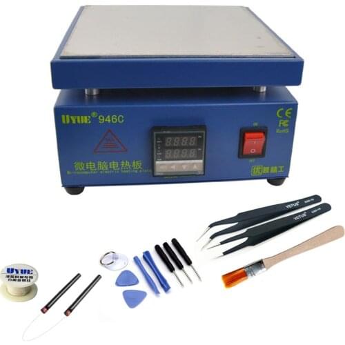 UYUE 946C LCD Digital Display Preheating Station Heating Platform Adjustable Heating Plate Phone Screen Replace Preheat Station