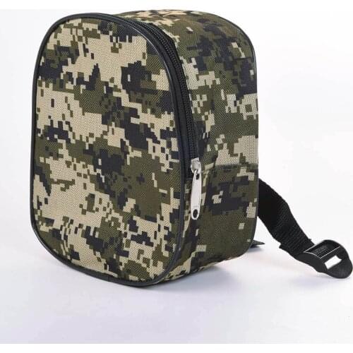 Hot Selling Fishing Reel Rod Packet Storage Bag Tackle Pouch Camouflage Outdoor Mini Portable