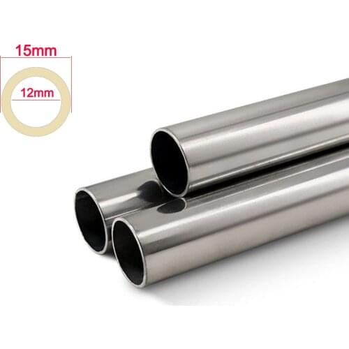 304 Stainless Steel Tube OD15x1.5mm Outer diameter 15mm wall thick 1.5mm inner diameter 12mm