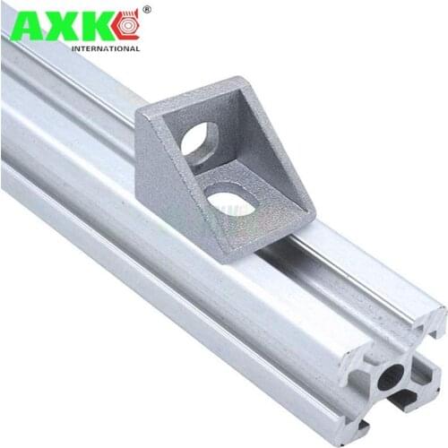 2020 corner fitting angle aluminum 20x20 L connector bracket fastener match use 2020 industrial aluminum profile