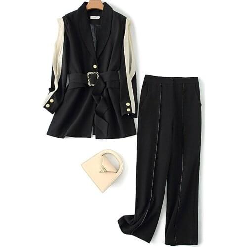 Женские осенние брючные костюмы Vieruodis China At AliExpress