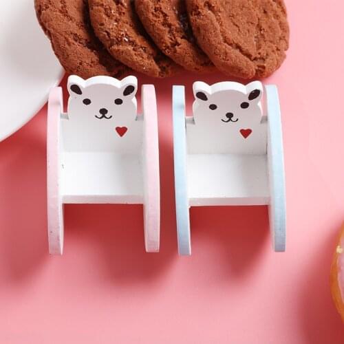 1:12 Dollhouse Miniature Wood Rocking Chair Model Craft Furniture Accessories